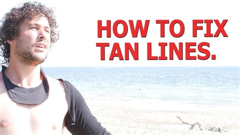 how to fix tan lines